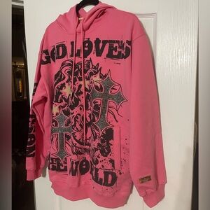 NWT WATSON SAINT HOODIE (PINK size M